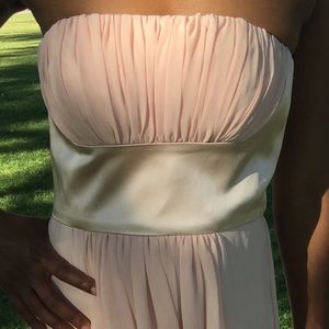 Strapless Donna Morgan formal gown